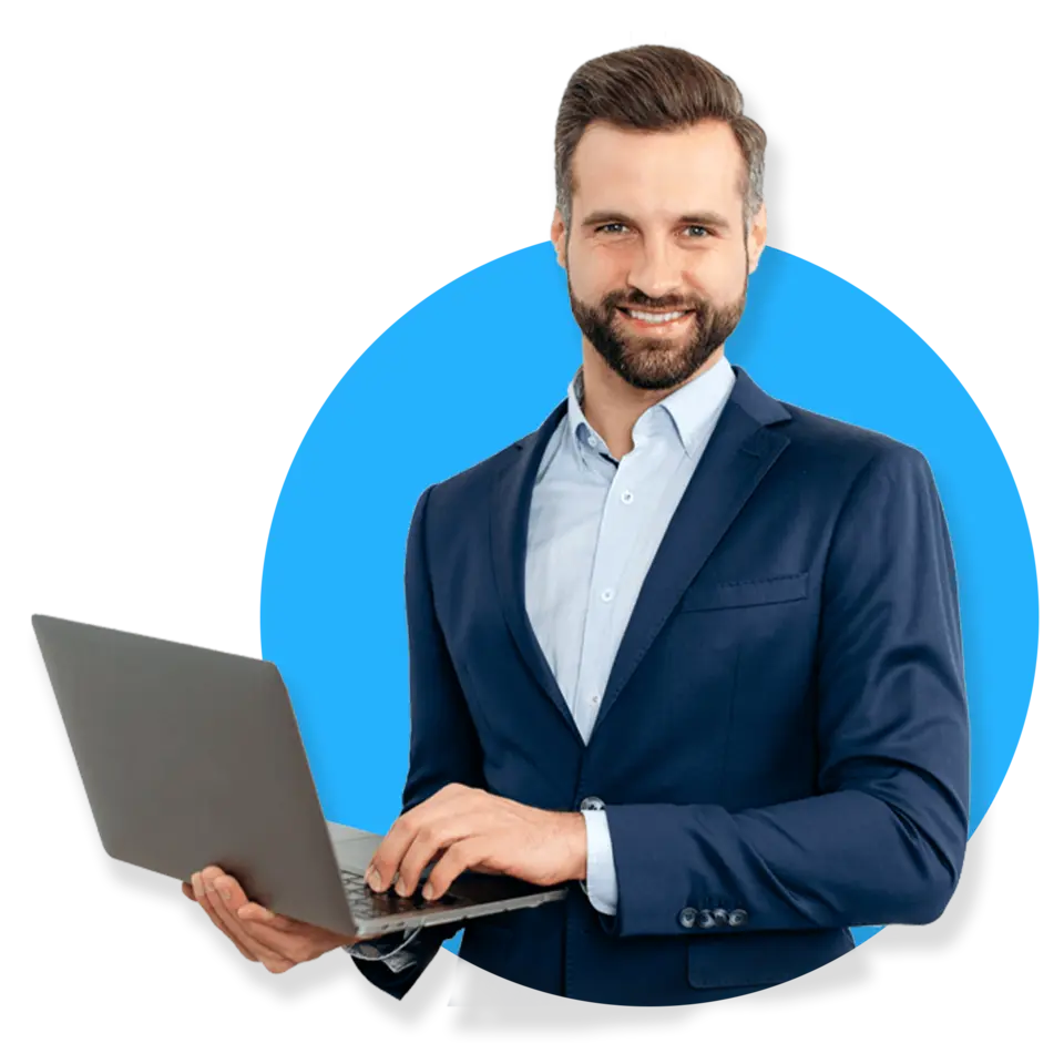 caucasian bearded business man